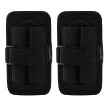2x Outdoor-Taschenlampenhülle aus Nylon, Set mit 360 drehbarem Clip, Gürteltasche, verstellbare Größe