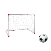 Portería de fútbol QTBIUQ de gran tamaño - Fácil montaje, juego completo con balón e inflador, uso interior/exterior, regalo perfecto para