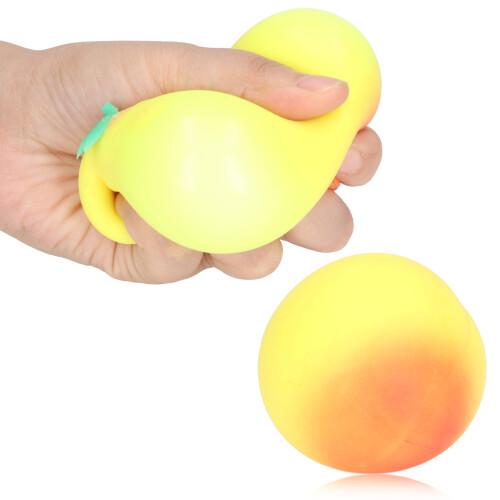 Soft Plastic Peach Ball