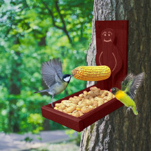 Zábavný piknikový stolek s veverkou pro venkovní použití a zahradu, tác na arašídy s držákem, snadná instalace, dárky pro milovníky