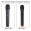 Universal VHF Handheld Microphone, Professional Wireless Mic System, Compatible with Multiple Devices, Plug and Play 3