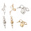 Practical Heart Key Holder Key Chain-Gold key chain key pendan 2