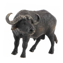 Safe Plastic Buffalo Toy Decoration