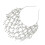 Chaîne de cheveux en strass brillant, accessoire de-Argent 1