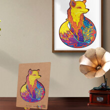 Nature Wooden Fox Jigsaw Puzzle 95pc
