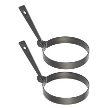 YUEHAO Moules à œufs ronds antiadhésifs pour crêpes et œufs au plat