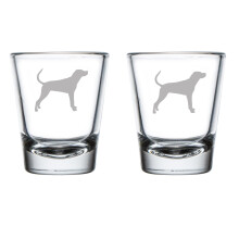 Borrelglaasjes met wasbeerprint (1,75 oz), set van 2