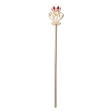 Elegante kristallen koningin-scepter voor festivalviering-goud