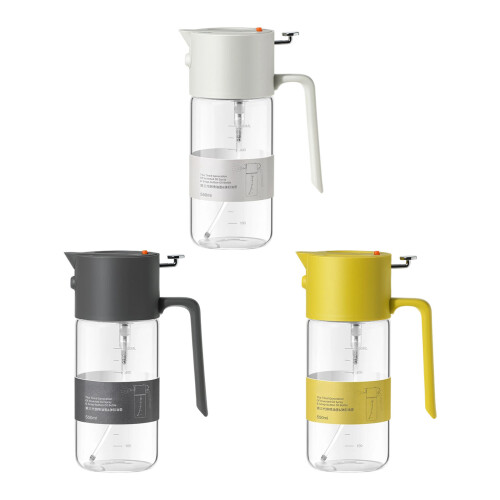 Ölspender und Sprühflasche 550 ml für Salatdressing,-Grau 1