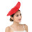 Derby Hat Buckram Millinery Base Fabric Hat Making For-Red 1
