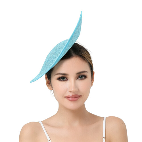 Professional Derby Hat Base For Custom Fascinators-lake blue