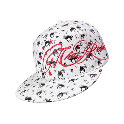 Snapbacks modernes avec détail de broderie de note artistique