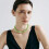Fashionable Oversized Bead Necklace Geometric Beaded-Gray 5