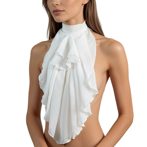 Luxurious Renaissances Themed Removable Neckpiece For-White
