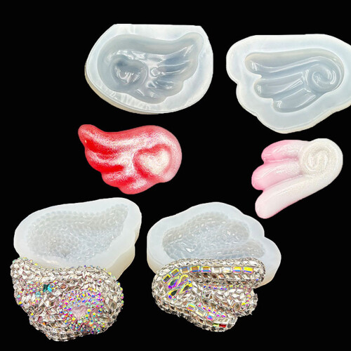 Stylish Diamonds Wing Silicone Holder For Phone-smooth wing. 2