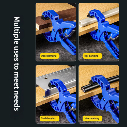 4pack Strong Grip A Type Frame Clamps Quickly Release-Blue 2