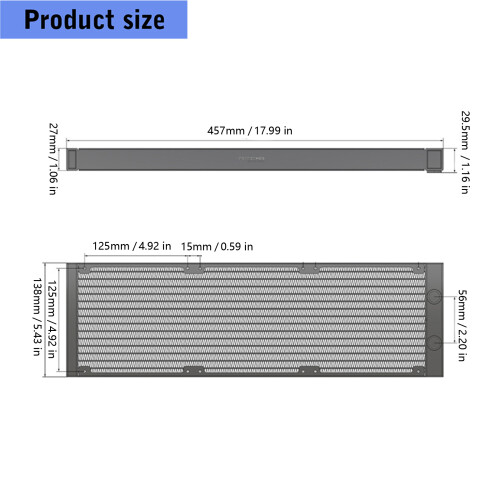 Long Use 14cm Aluminum Heat Exchanger For Better Computer 2