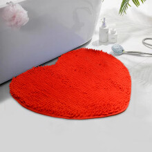 Herzförmiger, rutschfester, waschbarer Teppich für Badezimmer und Wohnzimmer
