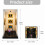 Mini coffret d'ombres de musées, coffret avec 9-fond jaune 4