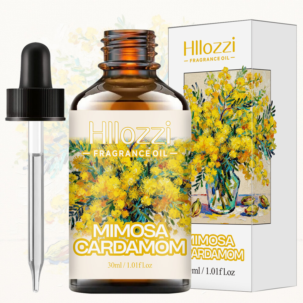 MIMOSA CARDAMOM FRAGRANCE OIL: For aromatherapy, diffusing, fargrance and candle Scented Candle.