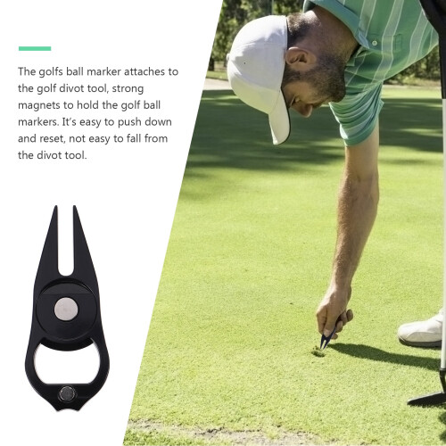 Golf divot repair tool metal 2 pcs 1