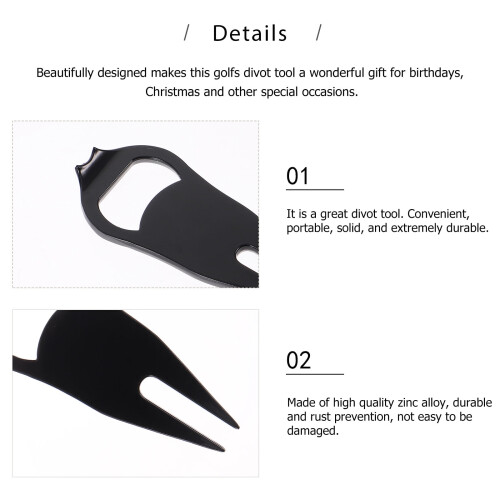 Golf divot repair tool metal 2 pcs 2
