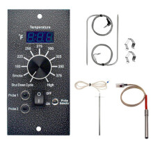 Kit de contrôleur numérique pour barbecue avec 2 sondes à viande et capteur de température (accessoires inclus).