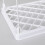 White wire stacking shelf foldable space-saving 3-tier 3