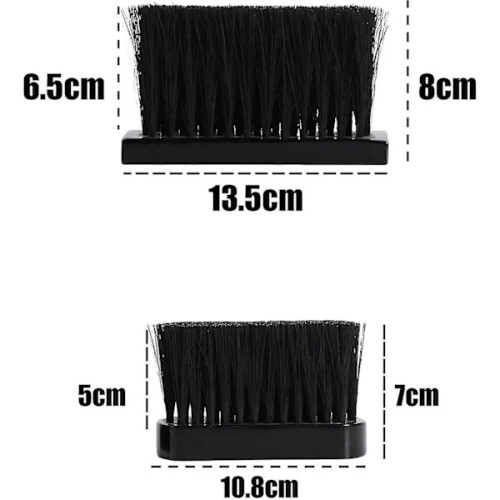 Brosse de rechange rectangulaire pour cheminée, lot de 2, 10 cm 1
