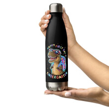 Botella de agua Dino para niños, 17 oz (498 ml)
