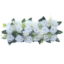 Artificial Rose Flower Arrangement For Wedding Reception-White