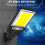 Refletor LED externo IP65 com sensor de movimento para iluminação pública solar. 4