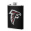 Falcons Flagon Hip Flask8oz, Ανοξείδωτο ατσάλι και δέρμα κατάλληλο για τρόφιμα, Συμβατό με 1