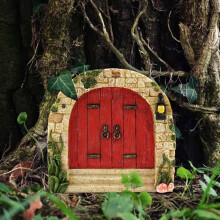 Kit de Portas de Fadas em Miniatura WinysinFairy para Paredes e Árvores, Compatível com Decoração de Jardim Externo