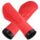 Fietsstuurgrepen van rood rubber (2-pack) 1