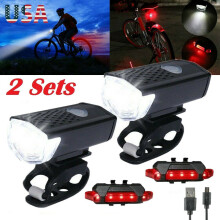 MDHAND LED bicycle light set waterproof front headlight and