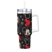 Gobelet isotherme Mickey Mouse de 1,2 L en acier inoxydable avec poignée et