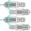 Buse de nettoyage d'égouts Grusce compatible avec 1/4 pouce 1