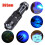 LED UV Blacklight Flashlight 365nm with AA Battery 1