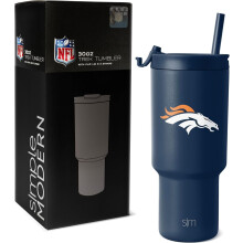 Gobelet NFL Trek 30 oz avec couvercle à clapet et paille