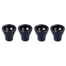 Rubberen balopraper voor puttergrip, zwart, 4 stuks