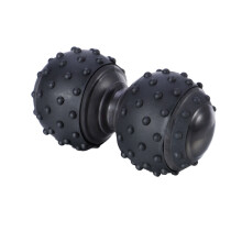 Bola de massagem de silicone em formato de amendoim para alívio muscular.