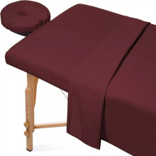 Jogo de lençóis de microfibra para maca de massagem (3 peças)