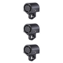 Fahrradhupe wasserdicht elektrisch 3er-Pack schwarz