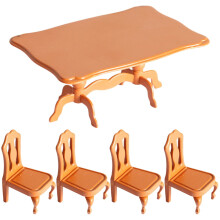 Ensemble table et chaises de salle à manger style européen 5 pièces