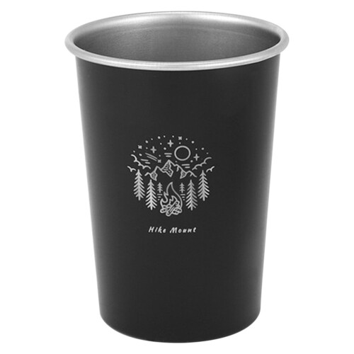 Campingmugg rostfritt stål bärbar 1 st