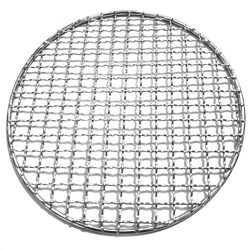 BBQ grillrooster met gaas, rond, 30 cm