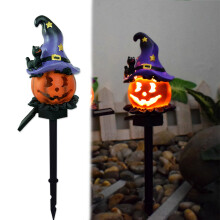 Lampy solarne do ścieżek Pumpkin Wizard z palikiem 18,11 cala