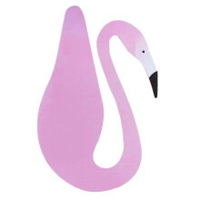 Décoration de jardin extérieure tournante flamant rose