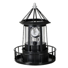 Solcellsdriven LED-fyrträdgårdslampa med 360 graders rotation